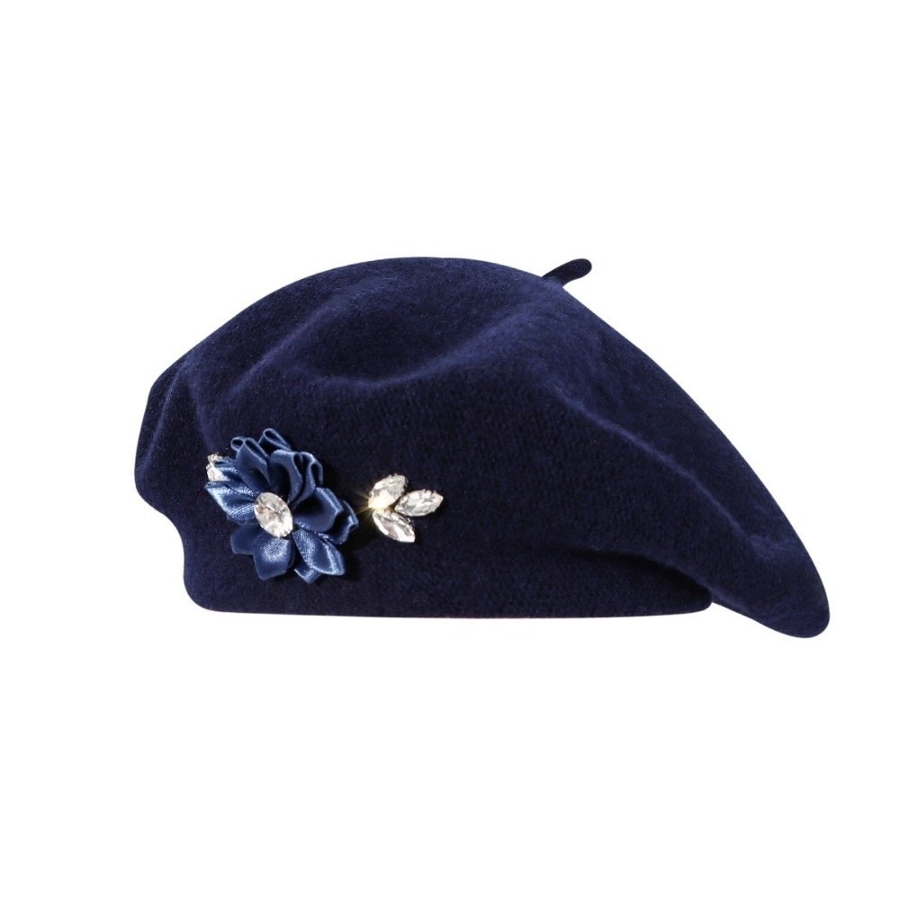 Sweet Solid Color Wool Beret C - Beret French Wool review and price