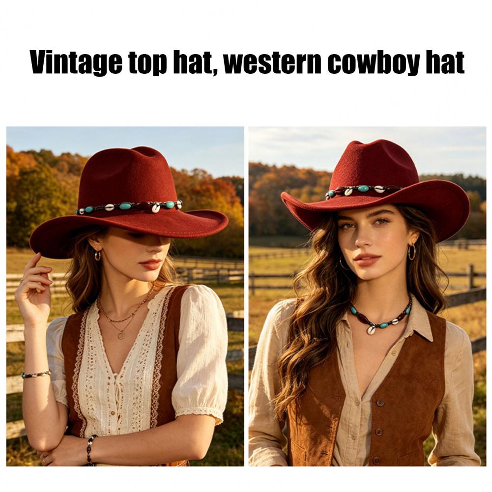 Western Cowboy Style Hat Wool  - Fedora Hat Wool review and price