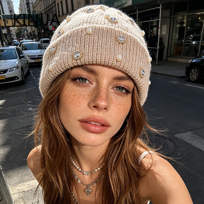Winter Knit Beanie Hat Pearl R - Beanie Cuffed Knit review and price