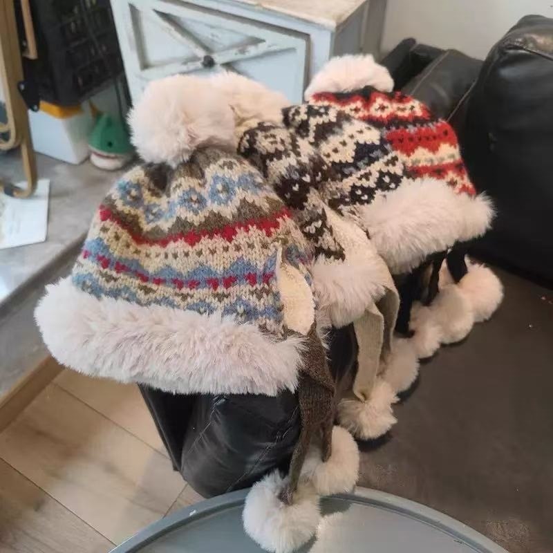 Women Fair Isle Trapper Bomber - Winter Trapper Hat review and price