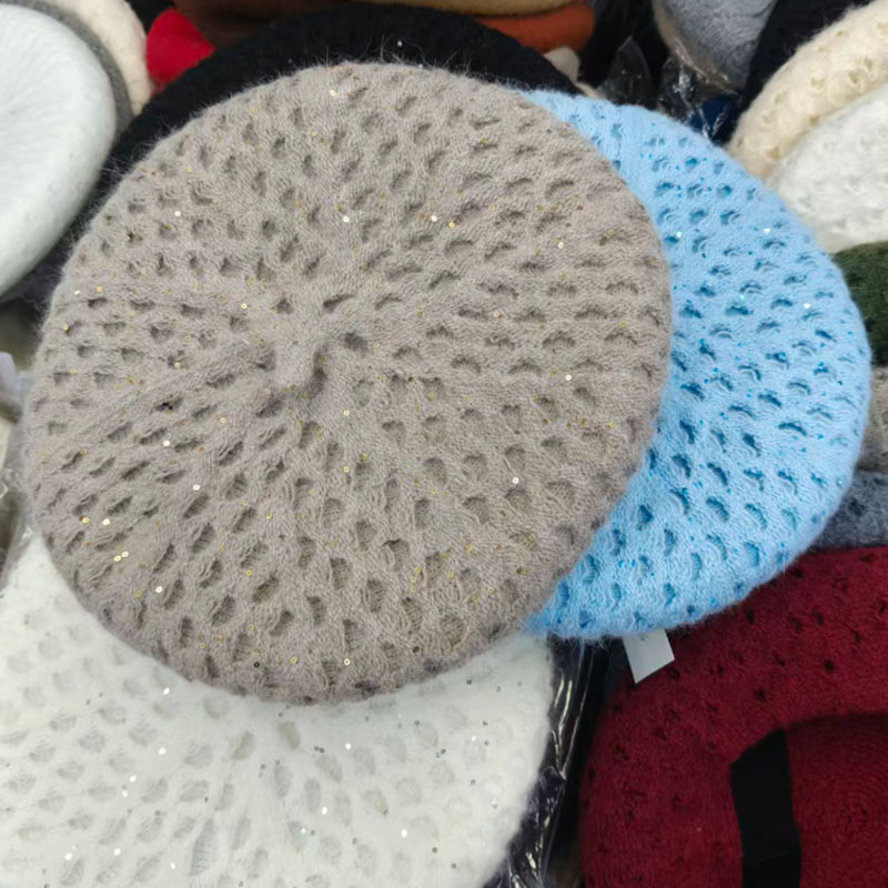2026 New Women Hollow Out Knit - Beret French Wool review and price