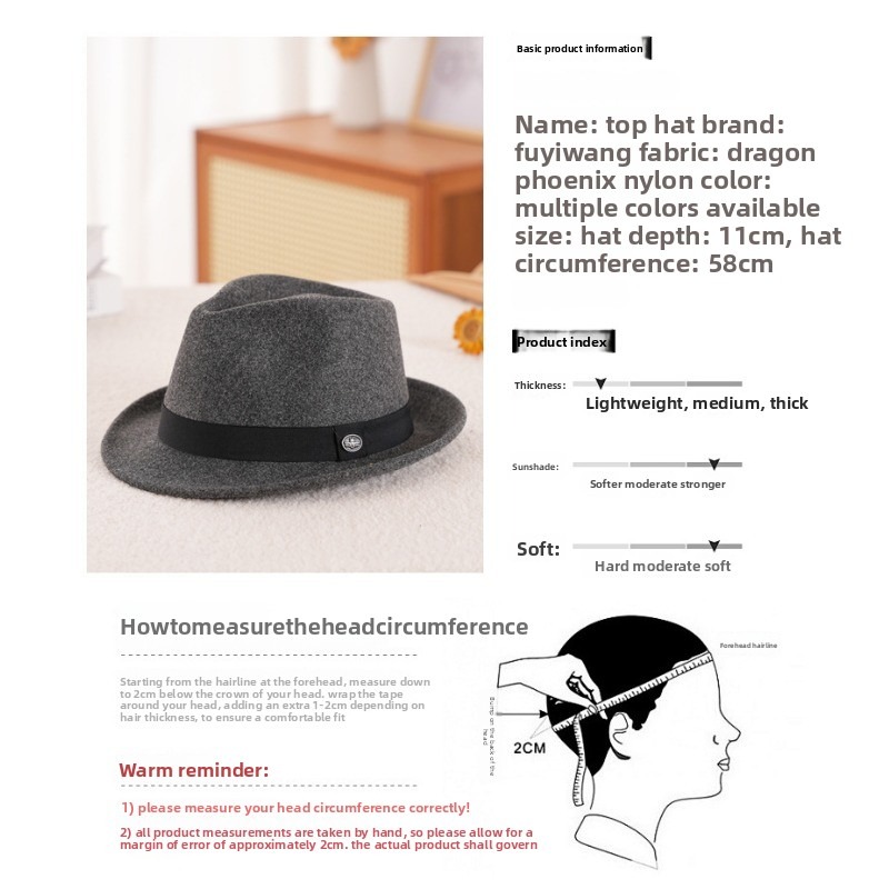 2026 Dragon Phoenix Wool Felt  - Fedora Hat Wool review and price