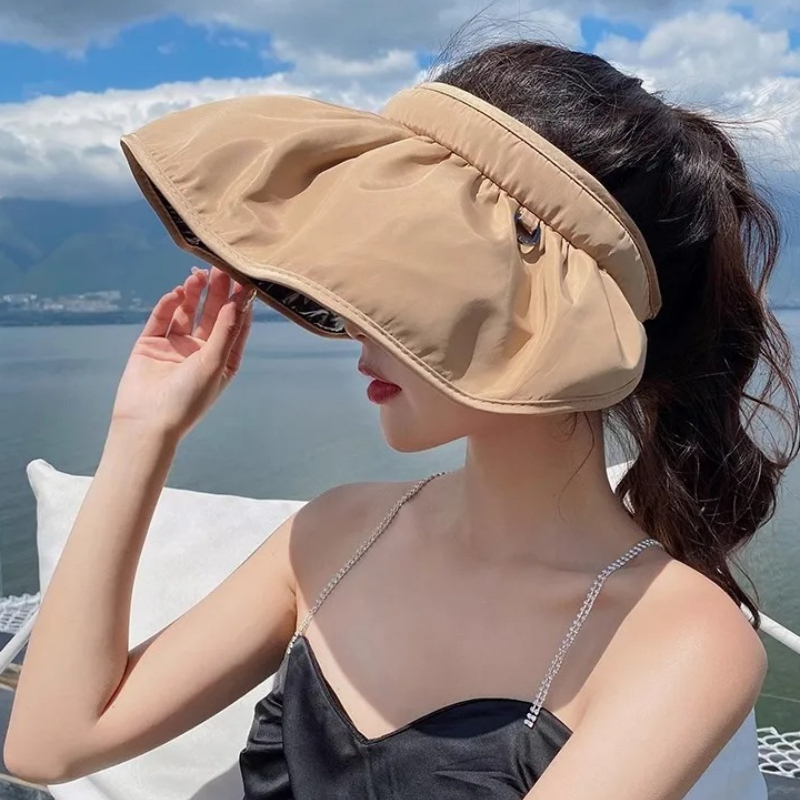 UPF50+ Foldable Headband Sun V - Visor Sun Hat review and price